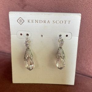 Kendra Scott bridal collection earrings Becky Silver NWT
